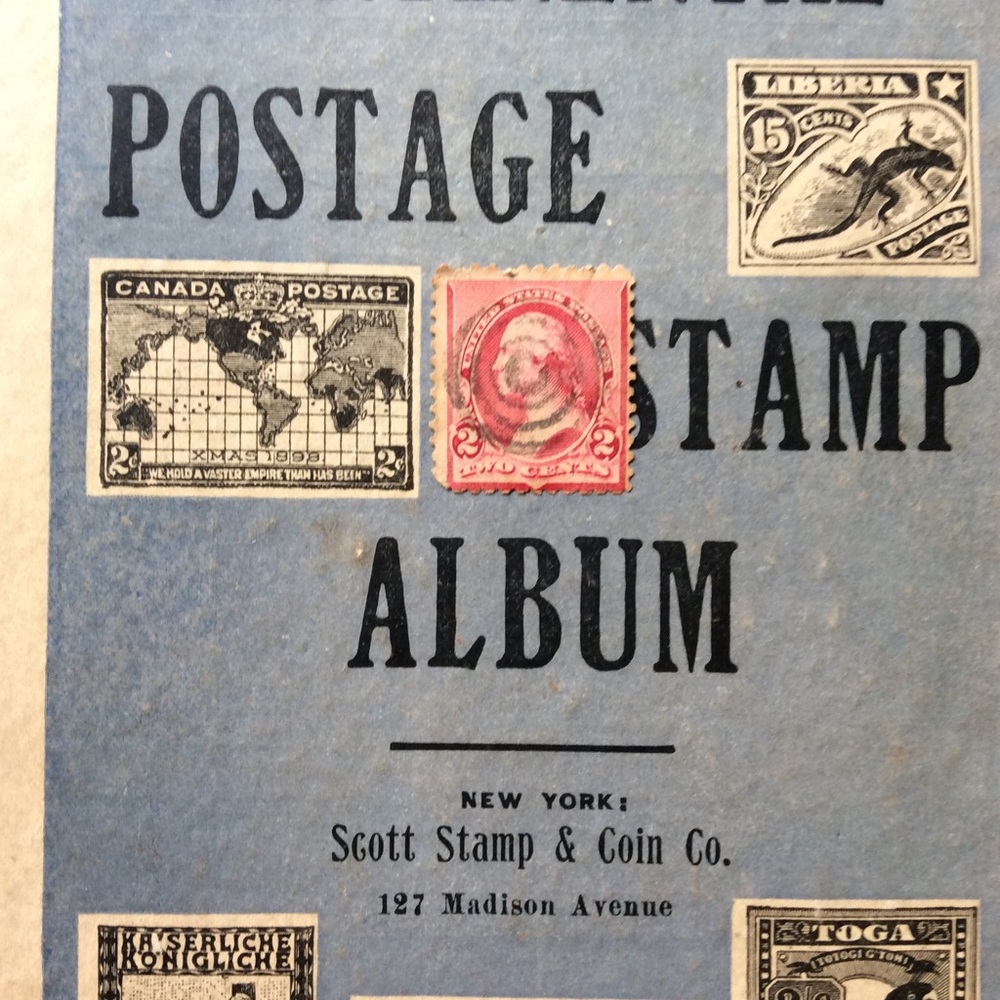 Old George Washington 2 Cent  Red Stamp.